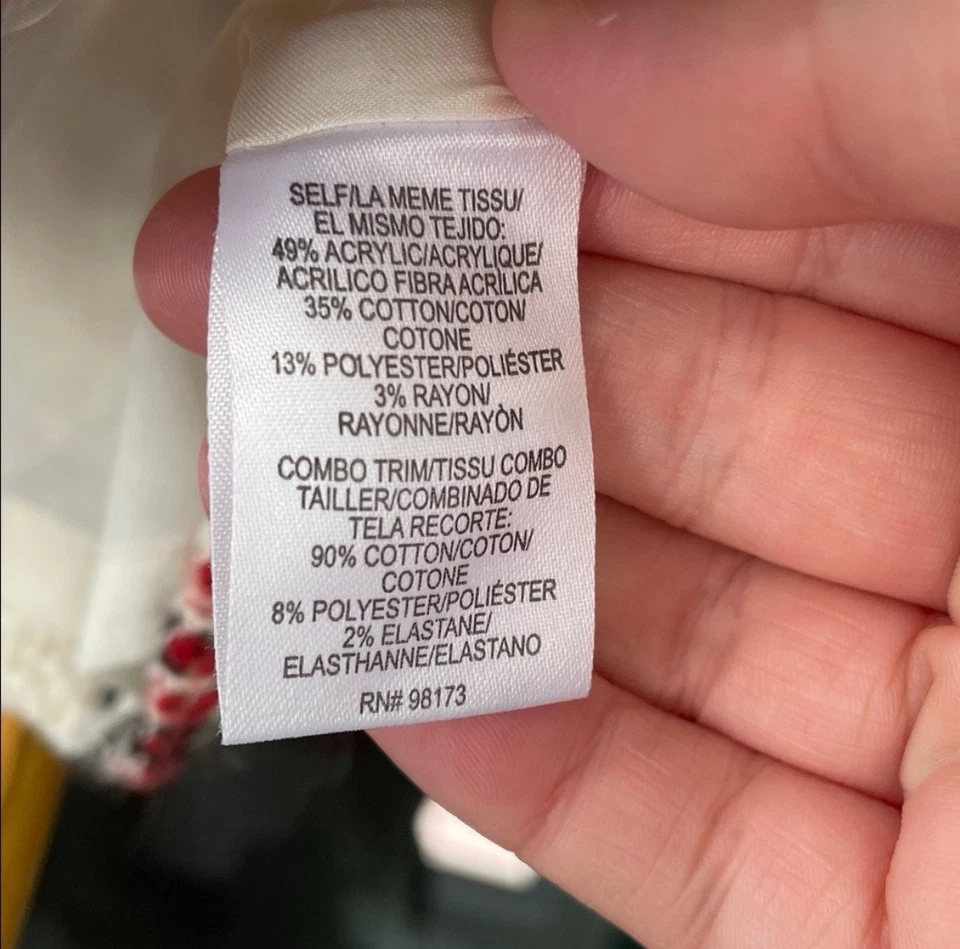 Suéter de tweed W By Worth con detalle de cremallera en la espalda talla 8 Foto 4 de 4