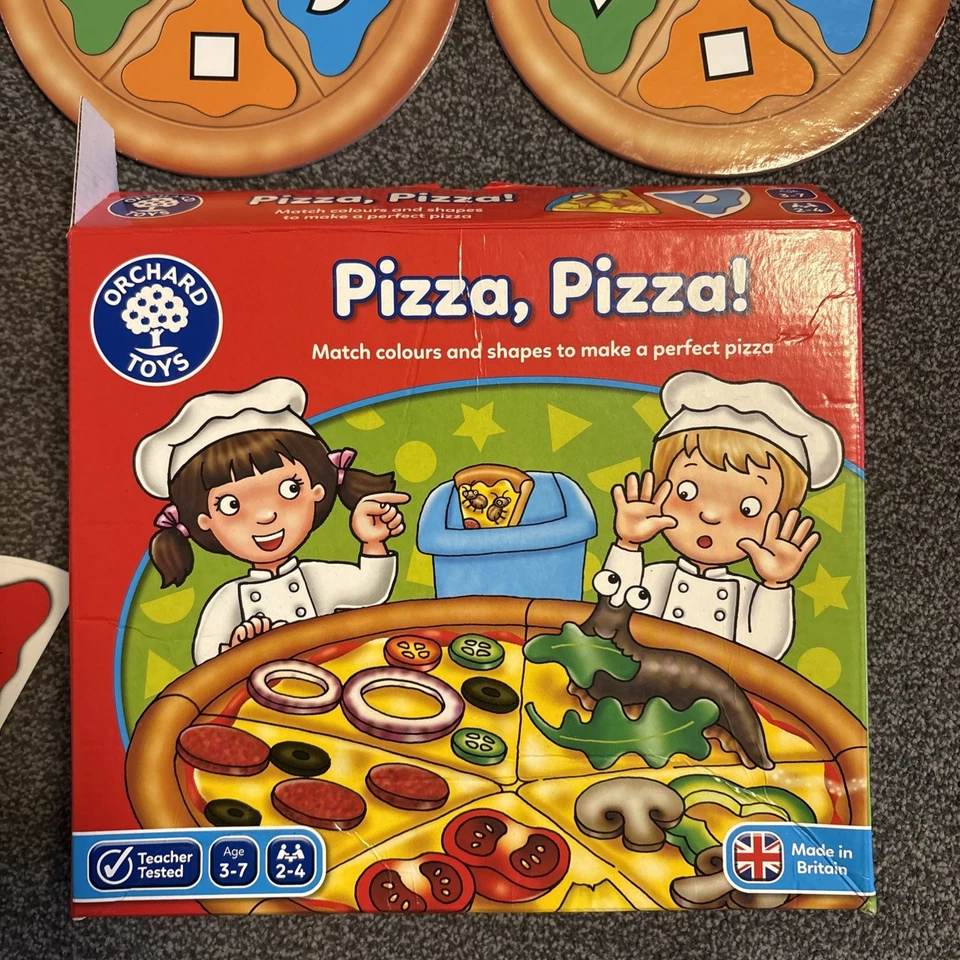 Pizza Pizza Shape And Colour Matching Board Game For Children Age 3-7 - image 2 of 4