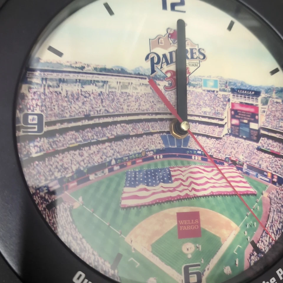 San Diego Padres 35th Anniversary Qualcomm Stadium Collectible Wall Clock SGA - Image 2 of 4