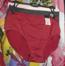 3 NEW PRIMA VALENTINA 877066X RUST MF PLUS SIZE SEAMLESS BRIEF PANTIES 3X