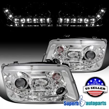 Fits 1999-2004 Volkswagen Jetta R8 Style Projector Headlights Head Lamps