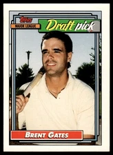 1992 Topps Brent Gates Oakland Athletics #216 14027