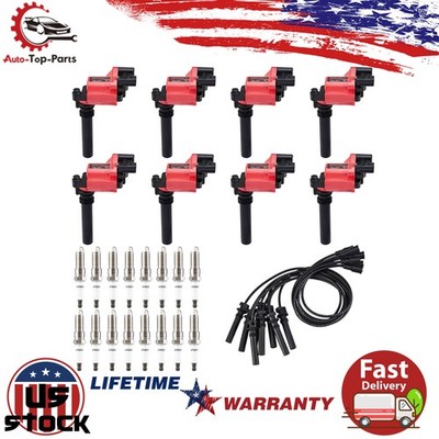 8 Coils 16 Plug & Wire Kit for 2005 DODGE Magnum CHRYSLER 300 5.7L V8 UF378 F505
