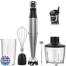 Immersion Blender Handheld Corded Hand Blenders Set 1100W, Trigge