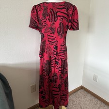 Vtg JOANIE CHAR 100 Silk Skirt Blouse Set Classic Quiet Luxury Size 12 Eclectic