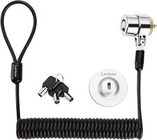 Security Hardware Retractable Laptop Cable Lock Kit 6.2Ft with 3 Keys