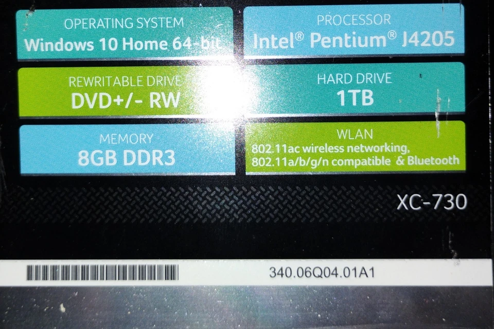 Acer Aspire XC-730 - Pentium J4205  8GB DDR3 - 1TB HDD Windows 10 - Image 4 of 4