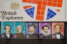 British MINT 1973 Stamp Presentation Pack British Explorers  #50