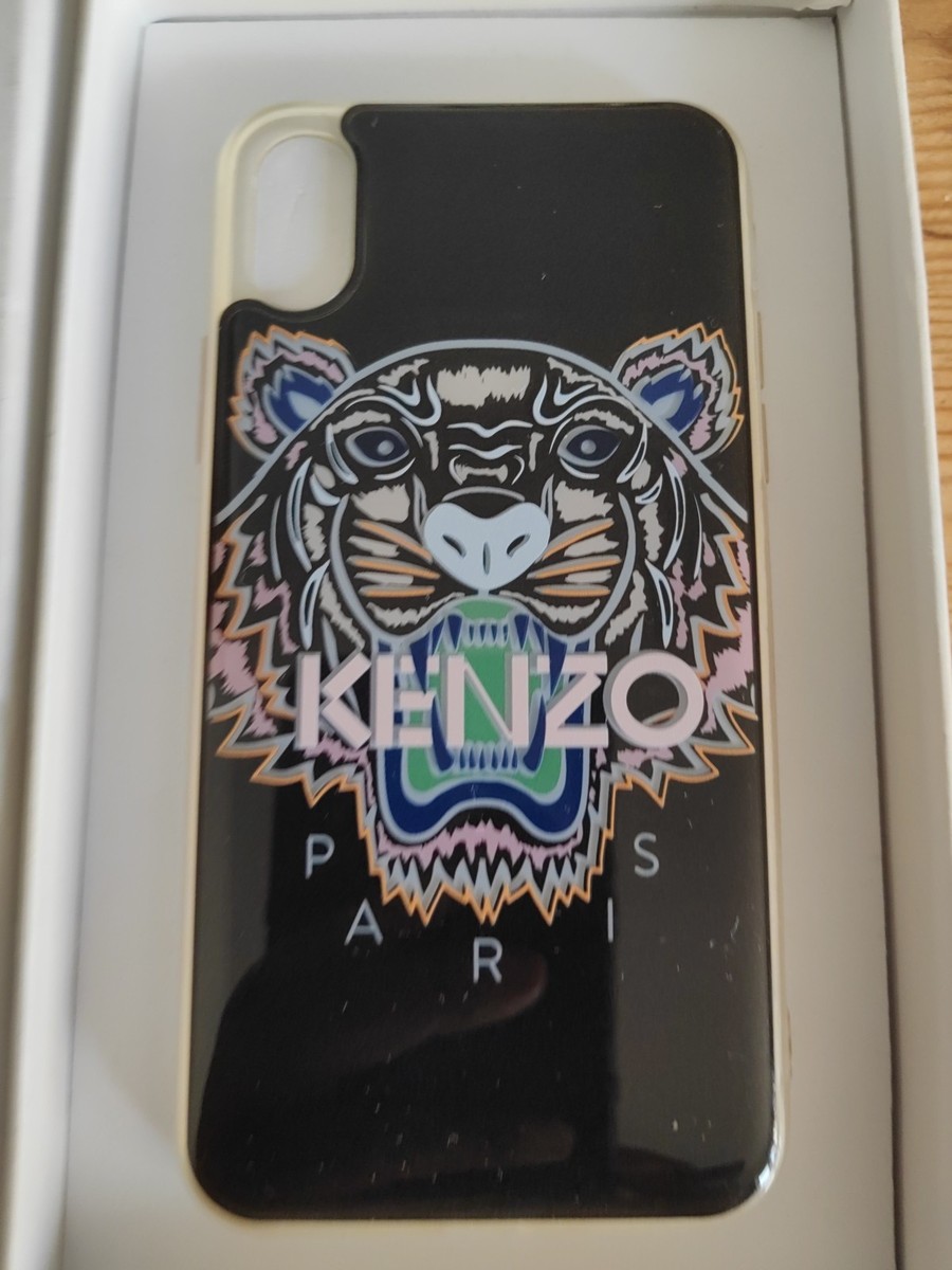 Kenzo Paris Tiger Phone Case iPhone X XS Black 99 BLACK Tiger