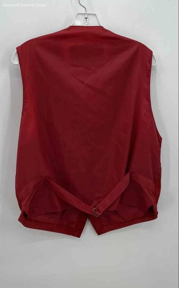 Winlit Men's Red Leather Vest - Size L - Image 2 of 4