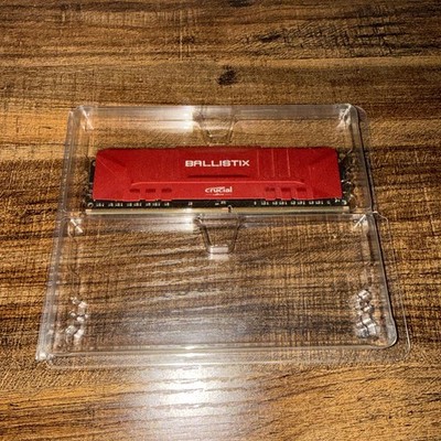 Crucial Ballistix DDR4-3200 8GB DDR4 SDRAM DIMM Red 288-Pin Desktop RAM 1 Module