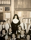 Vintage 1952 Catholic School, Nun & Students 8"x 10" Class Portrait Real Photo — photo 2