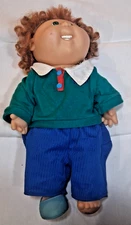 Cabbagepatch Kids 1985 Boy Doll Auburn Hair and Green Eyes
