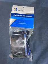 Type A Airplane Seat Belt Extension Plus Carrying Bag Adjustable 7”-24”