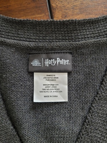 Harry Potter Gryffindor Cardigan Sweater Universal Wizarding World Child Sz XL - Picture 2 of 3