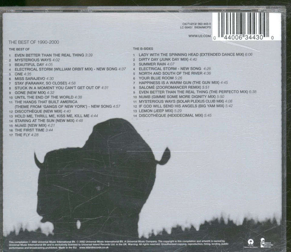 U2 Best Of 1990-2000 Doppel-CD Europa Island 2002 Mit 14 Tracks B-Seite - Bild 2 von 4