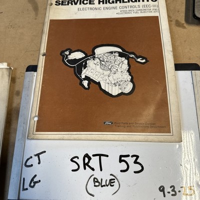 1980 Ford Car Service Highlights Electronic Engine Controls EEC-III NWIO