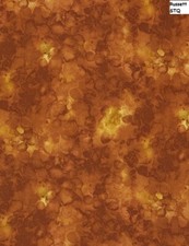 Solid-ish Tone on Tone cotton quilt fabric BTY Timeless Treasure RUSSETT brown