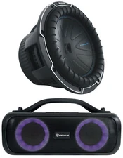 Kicker 51CWQ102 COMP Q 10" 800w Car Subwoofer DVC 2 Ohm Sub+Home Speaker CWQ102