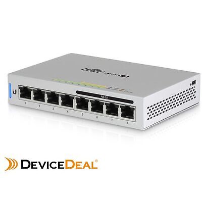 Ubiquiti Networks U-8-60W Unifi Switch Managed 8-Port PoE+ Gigabit Switch - Picture 2 of 4