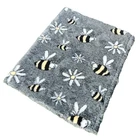 Vet bed Premium dog Bedding Heavy weight Bee Daisy Grey Malb Design whelping