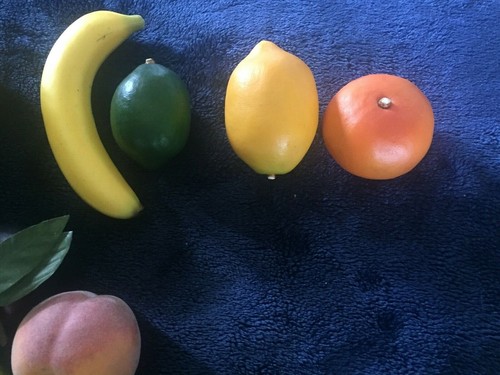 Faux Fruit Apples Lemon Lime Orange Plum Pears Grapes Peach 18 Pieces. - Picture 5 of 7