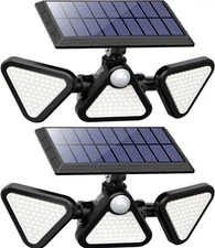 Solar Outdoor Lights, 306 LED Solar Motion Sensor Outdoor Lights 