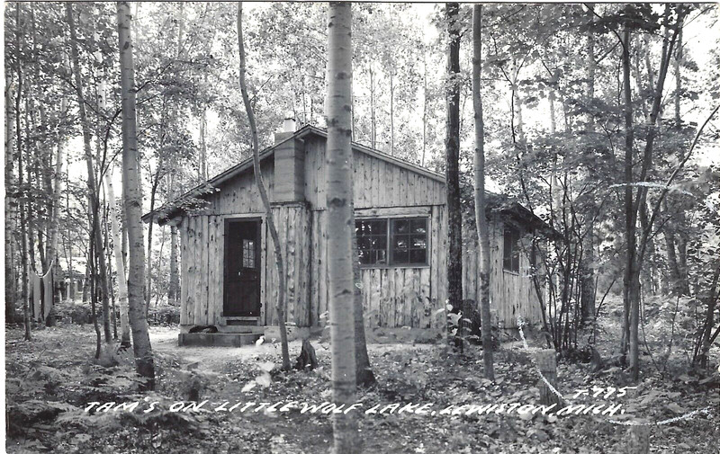 Lewiston MI Tam's on Little Wolf Lake RPPC