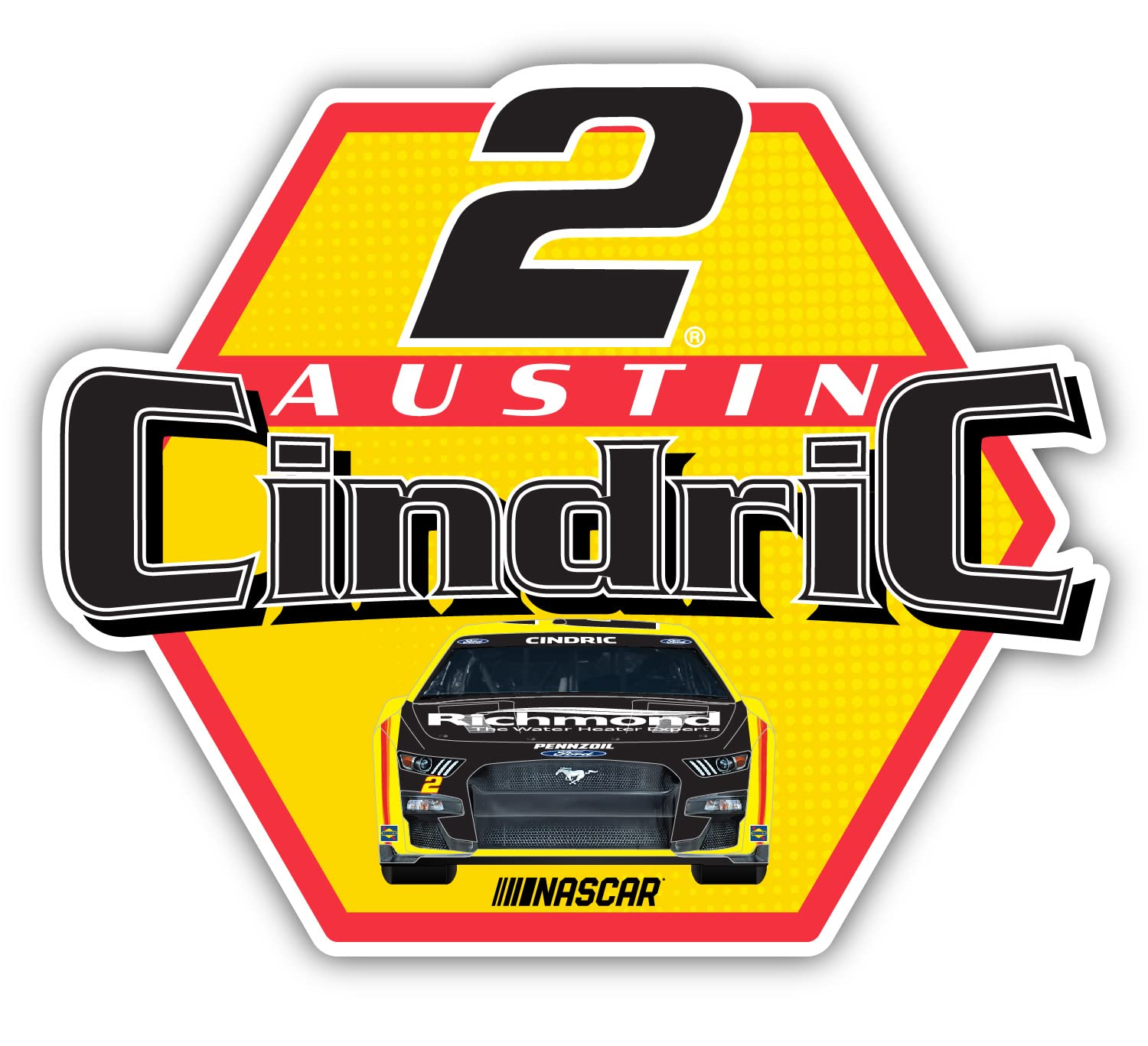 Austin Cindric NASCAR Durable Weatherproof Sticker Decal 01