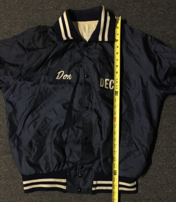 Vtg 70s 80s DECA Satin Jacket L USA School Track PE Varsity Vtg 70s 80s DECA Satin Jacket L USA School Track PE Varsity