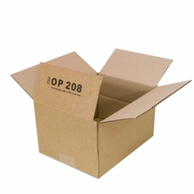 ONLINEPACK 200 x Faltkarton 240x180x140 mm OP 208 Karton Verpackung Versand Paket Sendung