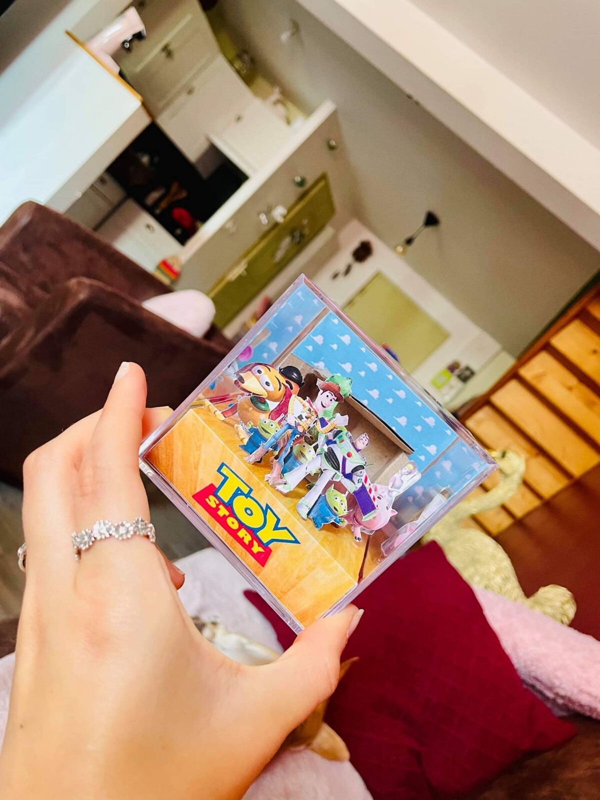 Diorama 3D Toy Story en cube pour décorer une chambre d enfant