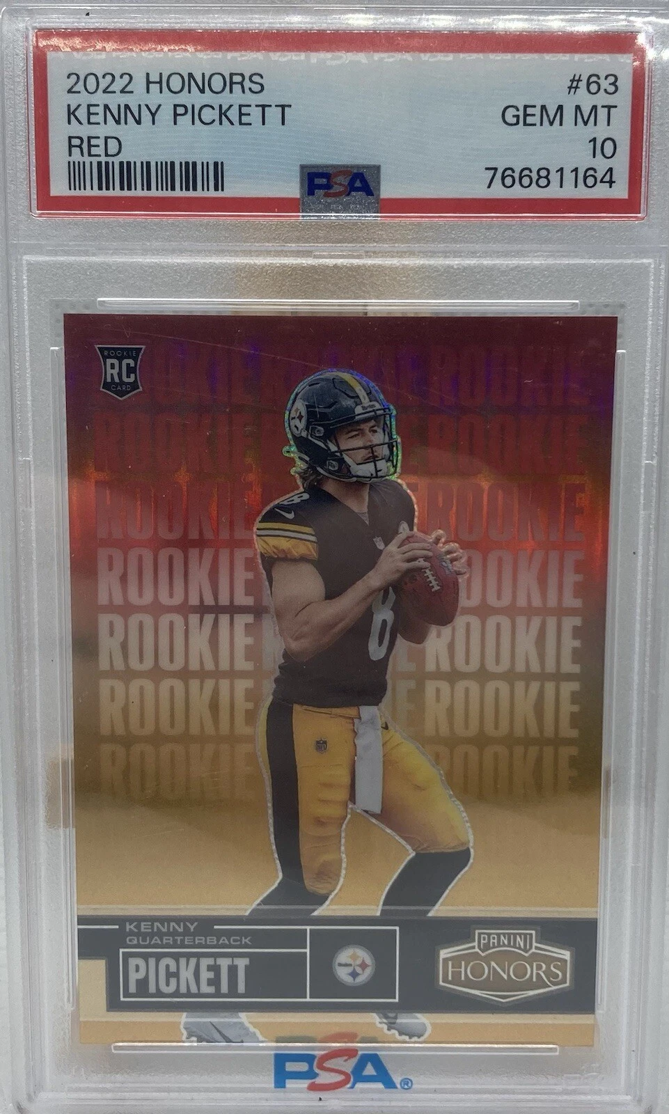 Kenny Pickett Panini Honors #63 Red