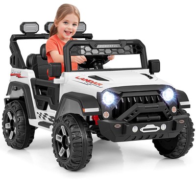 12V Kids Ride On Truck w/ 2*12V Motors Spring Suspension & Remote Control