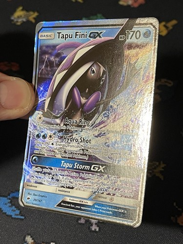 Pokémon Cards Tapu Fini GX 39/147 Ultra Rare Burning Shadows - (LP+) - Picture 4 of 7
