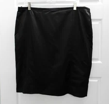 Basler 100% Acetate Black Straight Skirt sz 16