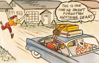 Postcard This Is One Time We Haven't Forgotten Anything Dear