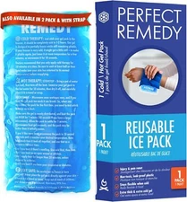 Reusable Gel Ice Pack for Hot & Cold Compress for Soreness & Muscle Strain EXLar