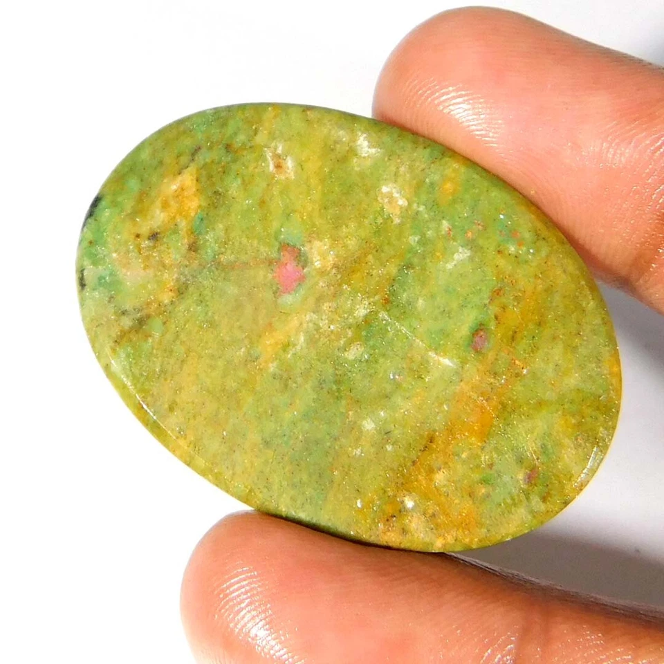 Natural Unique Ruby in Fuchsite Oval Cabochon Loose Gemstone 43x31x07 mm 87.40Ct - Image 2 of 3
