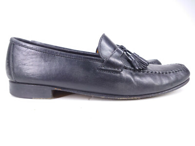 Allen Edmonds Mens Black Leather Tassel Loafers Vibram Soles Size 13C Dress Shoe Grayson Tassel Loafer | Men main image 4
