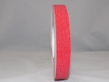 Non Skid Tape - 1" X 60 FT Adhesive - 60 Grit - Red Anti Slip Traction Safety