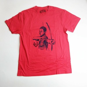 fluorescent red shirt