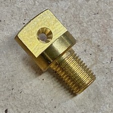 1 Single Hole Metric 7mm x 0.75mm Thread Solid Brass Bass Grand Piano Agraffe