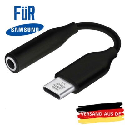 USB Typ C auf zu Aux 3,5mm Klinke Kopfhörer Audio Adapter für Handy für Samsung