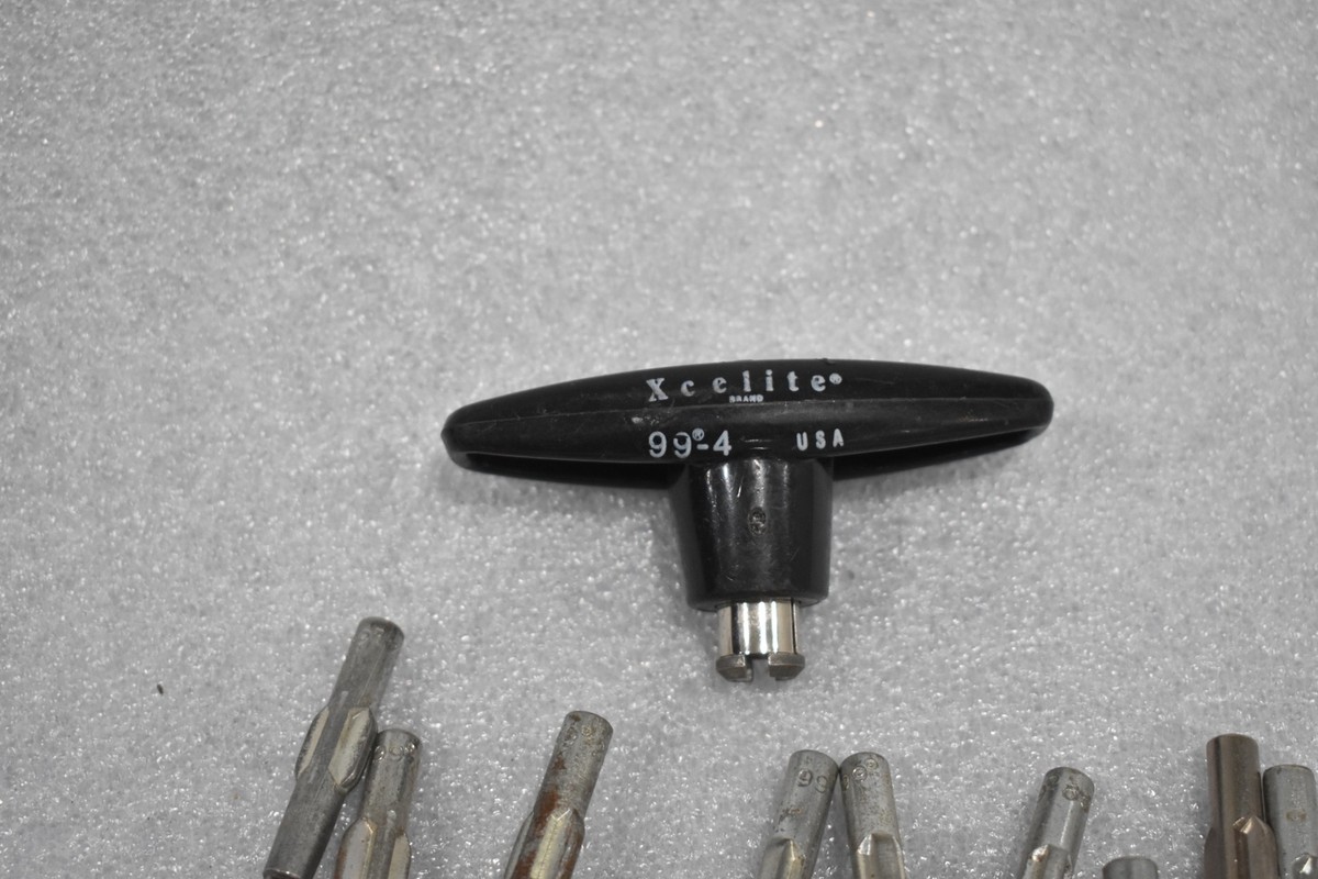 XCELITE 99-4 HANDLE HEX DRIVER WITH 49 PIECE SET 99-20 THROUGH 99