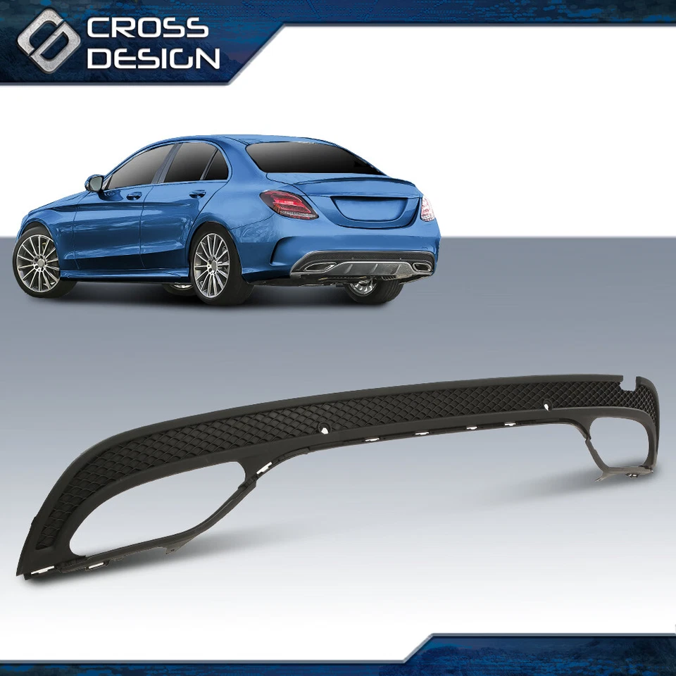 Cenefa de parachoques inferior trasera apta para Mercedes Benz C300 C400 2015-2018 2058856238 Foto 2 de 4