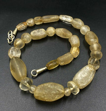 Rare Ancient crystals quartz beads necklace from Central Asia 500 BC