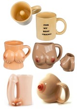 Penis Mug Willy Pecker Boob Novelty Gift Secret Santa Stocking Filler Adult Joke