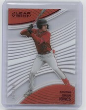 2023 Panini Chronicles #20 Druw Jones Clear Vision Red #/100