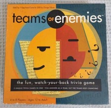 Teams Of Enemies Board Game. 5 Unique Trivia Games In